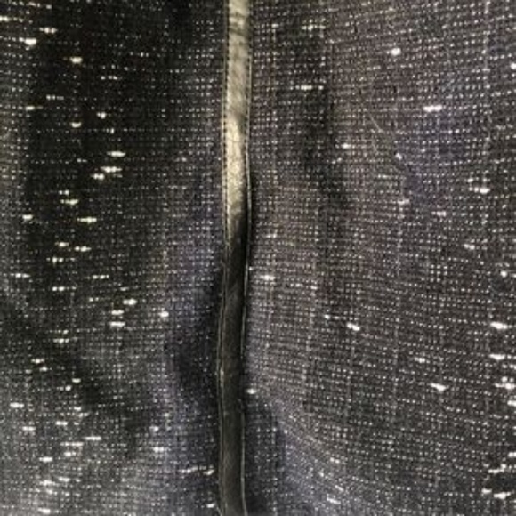 Large Black Blazer with Leatherette and Lace - Picture 4 of 4